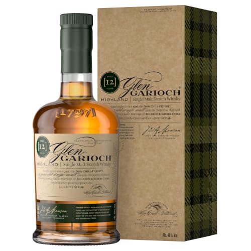 (-19%) Glen Garioch 12 Jahre | Single Malt Scotch Whisky | gereift in nordamerikanischen Bourbon-Fässern und spanischen Sherry-Fässern | 48% Vol | 700ml Einzelflasche