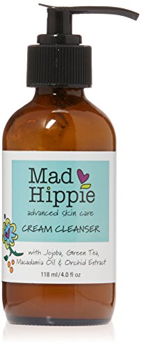 Mad Hippie Cream Cleanser – Gentle Formula with Hyaluronic Acid, Jojoba Oil & Green Tea, Skin Barrier Protection, 4 Oz Ea