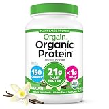 Orgain Organic Vegan Protein Powder – Vanilla Bean, 2.03 lb
