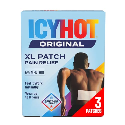 Icy Hot Original XL Pain Relief Patch (3 Count) for Back and Large Areas