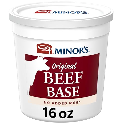 Minor's Beef Base, Great for Soup Broth and Sauces, 0 Grams Trans Fat, No Added MSG, 16 oz Tub
