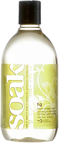 Soak Laundry Soap – No Rinse, Plant Derived Hand Wash Detergent - 375 ml / 12 fl. oz, 75+ Washes (Fig)