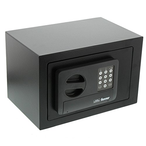 (-49%) Burg Wächter 35780 Favor S3 E Einbruchschutztresor Zahlenschloss, Schwarz, HxBxT: 200 x 310 x 200 mm