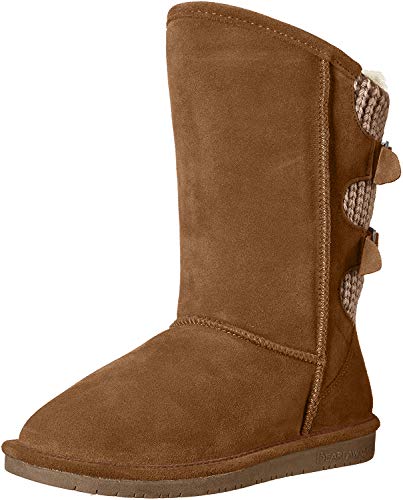BEARPAW Women's Boshie Winter Boot, Hickory, 10 M US