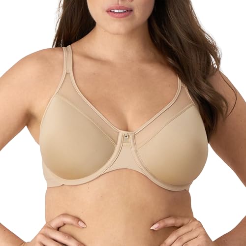 Bali Women's One Smooth U Ultra Light Illusion Neckline Underwire Bra, Nude,38D