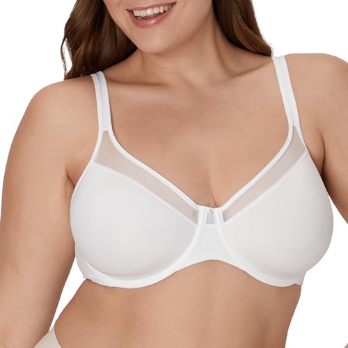Bali womens Bali Women's One Smooth U Ultra Light Convertible Df3439 bras, White, 38C US