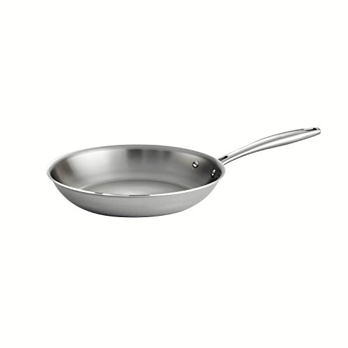 Tramontina Signature Tri-Ply Clad Stainless Steel 10-Inch Frying Pan, Induction-Ready Skillet, Dishwasher-Safe, NSF-Certified, Made in Brazil