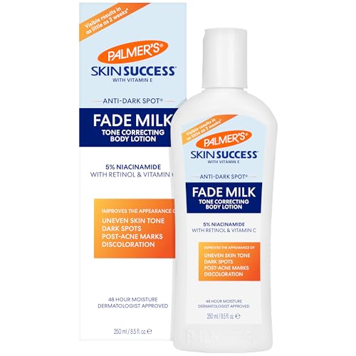 Palmer's Skin Success Anti-Dark Spot Fade Milk Body Lotion, 8.5 Oz, Moisturizer with Niacinamide, Fades Age Spots, Helps Uneven Skin Tone & Hyperpigmentation, Dermatologist Approved