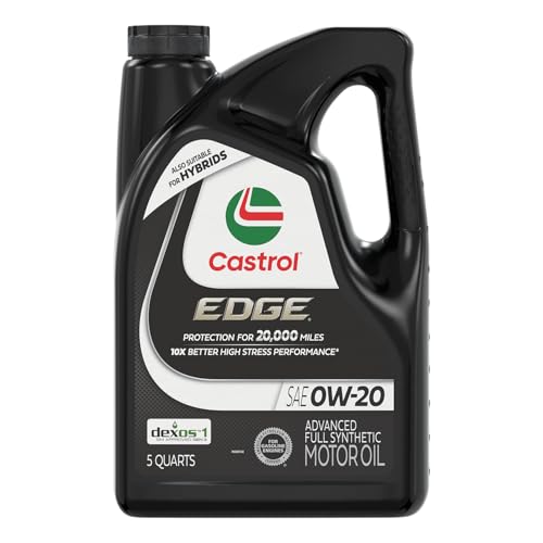 Castrol EDGE 0W-20 Advanced Full Synthetic Motor Oil 5 Quart