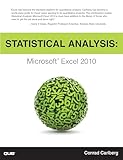 Statistical Analysis Microsoft Excel 2013 English Edition