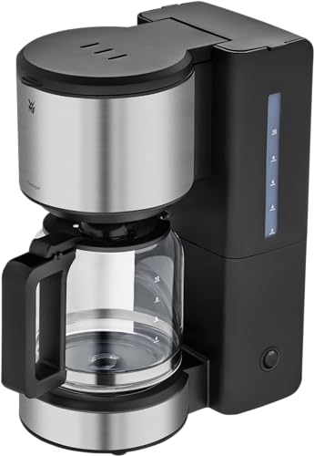 (-21%) WMF Stelio Aroma Filterkaffeemaschine mit Glaskanne, Filterkaffee, 10 Tassen, Kaffeemaschine Edelstahl, Tropfstop, Warmhalteplatte, Abschaltautomatik, 1000 W