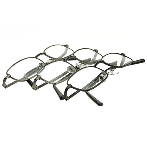 Foster Grant Council Rectangular Reading Glasses, 3-Pack, 1.75x