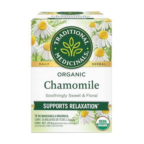 Traditional Medicinals Organic Chamomile Tea - Supports Stress Relief and Relaxation
