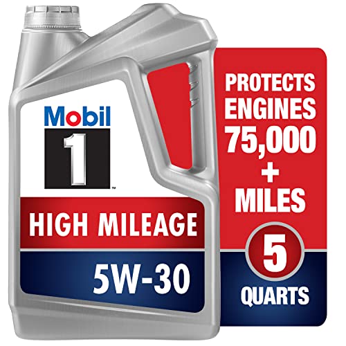 Mobil 1 High Mileage Full Synthetic Motor Oil 5W-30 5qt