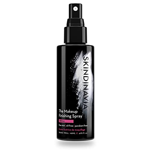 Skindinavia The Makeup Finishing Spray, Bridal Makeup Setting Spray, All-Day Wear, Long-Lasting Up to 16+ Hours, Heat-Resistant & Waterproof, Wedding Day, Bridal Shower Gift, 4.0 Oz