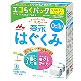 PICKUP! 注目商品4 - Amazon.co.jp: 森永 エコらくパック つめかえ用 はぐくみ 800g (400g×2袋)[新生児 赤ちゃん 0ヶ月~1歳頃 粉ミルク] :