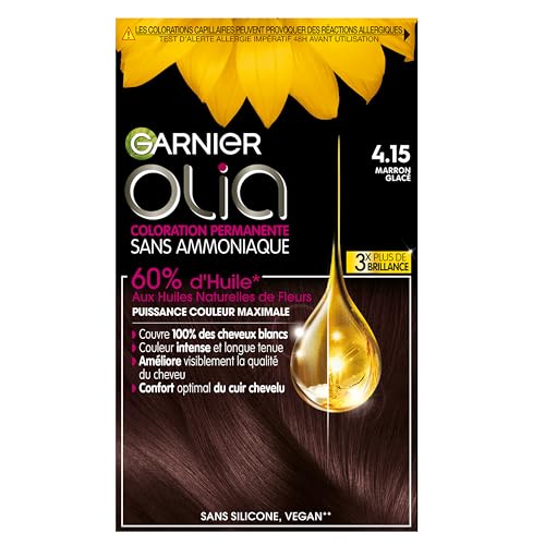 Garnier Olia Marron Glacé 4.15 Sans Ammoniaque Permanent