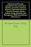 Classical and foreign quotations