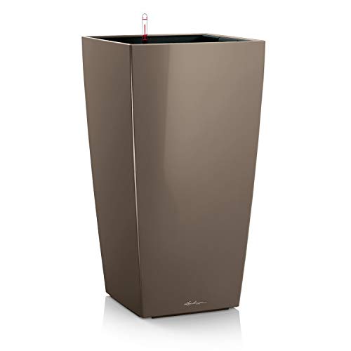 (-35%) Lechuza-Gefäß mit Bewässerungssystem Cubico Premium 40 Taupe Hochglanz| 18215