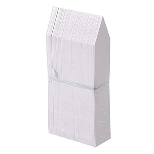 KINGLAKE 100 Pcs 4 Inch Plastic Plant Garden Labels Pot Marker Nursery Garden Stake Tags White