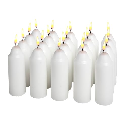 9-Hour White Candles for UCO Candle Lanterns, Long-Burning Candles for Outdoor, Camping, Prepping Supplies and Emergency