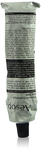Aesop Reverence Aromatique Travel Size Hand Balm | Lotion that Gently Exfoliates Dry Hands + Nourishes with Macadamia Seed Oil and Shea Butter | 2.4 oz / 75 mL