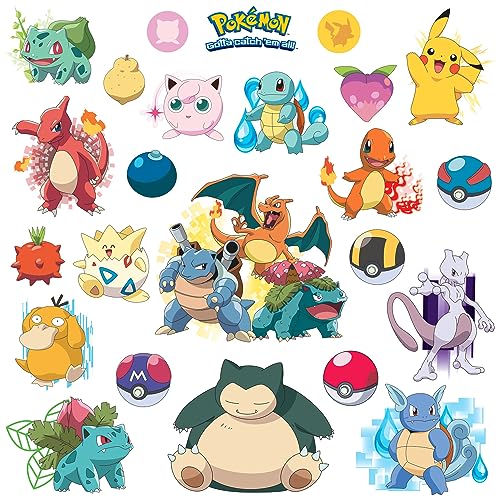 RoomMates RMK2535SCS Pokemon Iconic Peel and Stick Wall Decals