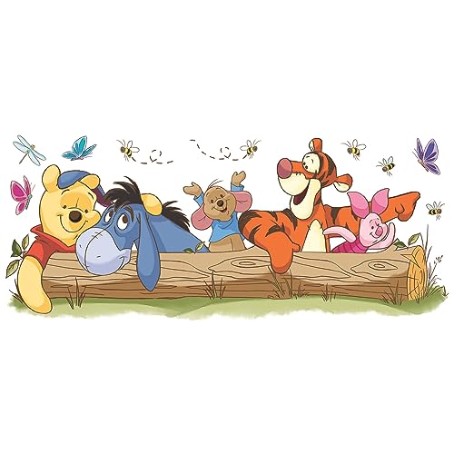 RoomMates Disney Pooh and Friends Outdoor Fun Giant Peel and Stick Wall Decals , RMK2553GM