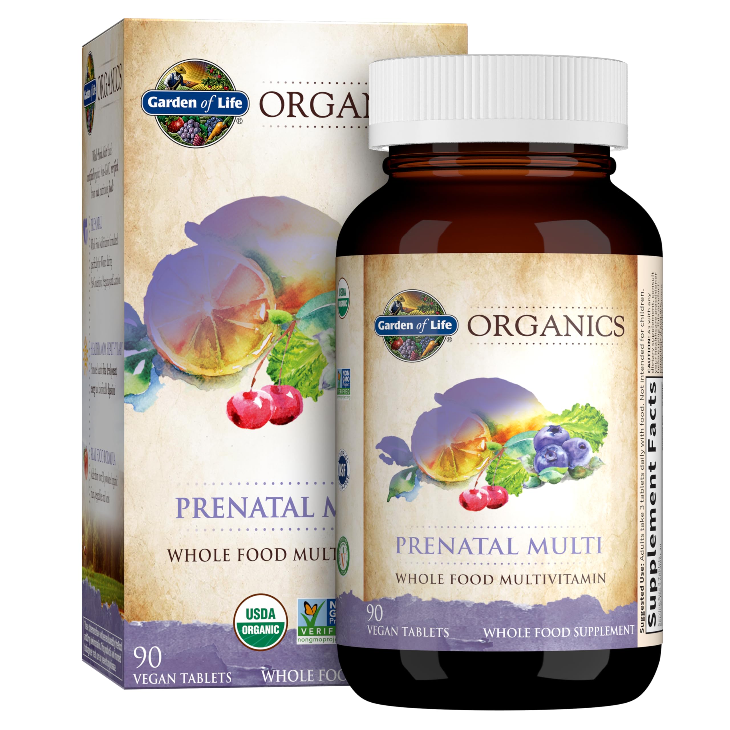 Garden of Life mykind Organics Prenatal Multi, pregnancy-safe, ranked #6