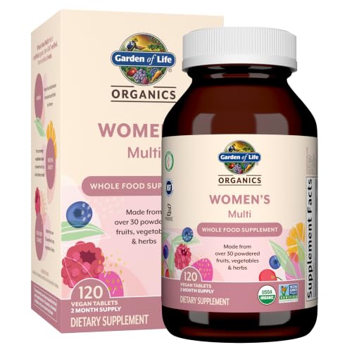 Garden of Life Organics Women's Multivitamin with Vitamin C, D3, Folate, B12