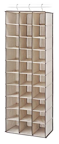 Whitmor 30 Section Hanging Shoe Shelves Spacious A large shoe holder that allows for lots of floor