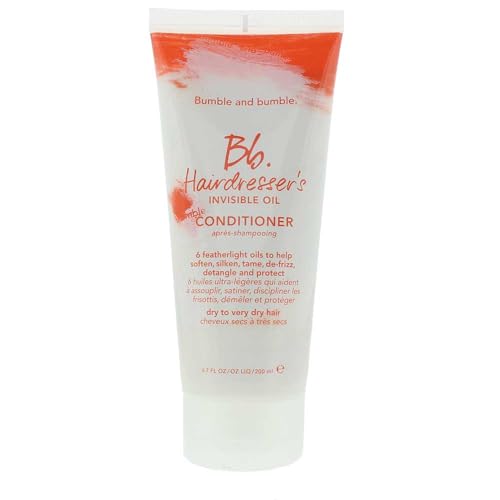 Bumble and bumble. Hairdresser's Invisible Oil Hydrating Conditioner | Hydrating, Anti Frizz, Shine, Color Safe | Curly, Wavy, Straight | With Coconut, Grapeseed + Argan Oil, 6.7 Fl Oz