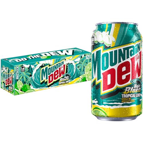 Mountain Dew Baja Blast Cans 12 Oz Cans 12 Count