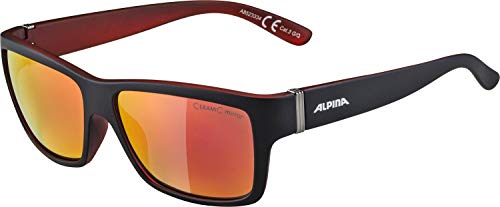 ALPINA KACEY Sonnenbrille, black-red matt, One Size