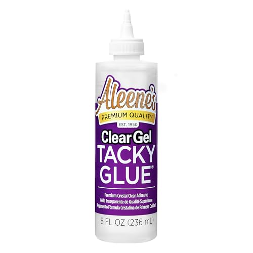 Aleene's Clear Gel Tacky Glue for Crafts, Nontoxic, Applies and Dries Clear, 8 fl oz