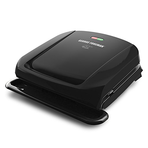 George Foreman 4-Serving Removable Plate Electric Grill and Panini Press