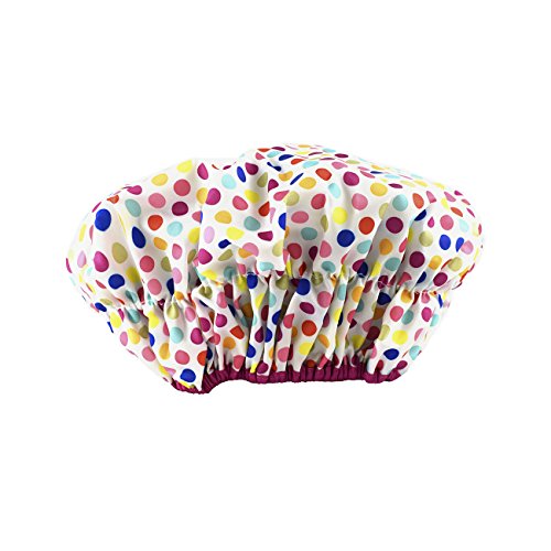 Betty Dain Fashionista Collection Mold-Resistant Lined Shower Cap Fun Pattern A large, well-made