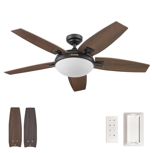 Honeywell Carmel 48-inch Ceiling Fan with Integrated Light Kit and Remote Control Attractive &