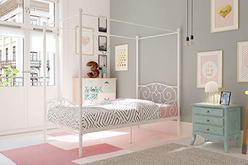 DHP Metal Twin Size Canopy Bed Frame