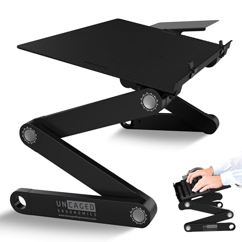 WorkEZ Adjustable Computer Keyboard Stand for Desk, Keyboard & Mouse Riser, Ergonomic Portable Stand for Desktop, Computer Keypad Riser for Desk