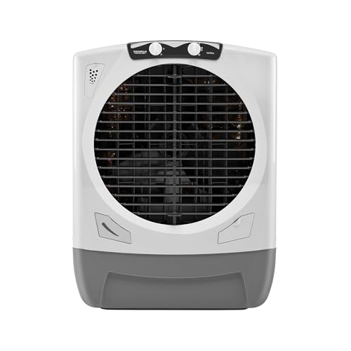 Maharaja Whiteline Rambo Grey Desert Air Cooler | 65 Lt Water Tank | Inverter Compatible | Wood Wool Pads | Anti-Bacterial tank | Dry Run protected su