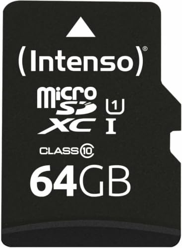 (-65%) Intenso Premium microSDXC 64GB Class 10 UHS-I Speicherkarte inkl. SD-Adapter (bis zu 90 MB/s), schwarz
