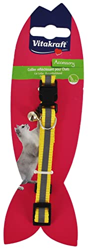 Vitakraft - Collier réfléchissant avec Clochette pour Chat - Couleur aléatoire