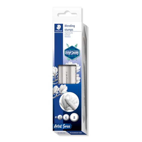 Staedtler Blending Stump Set, for Pastels, Graphite, Charcoal, Artist Blender, Pack of 4 Assorted Sizes, 5426-S BK4