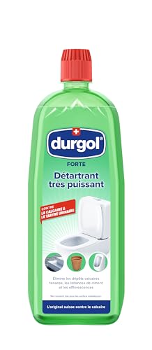(-15%) durgol Forte extra starker Entkalker für Urinstein & Kalk (1000ml) - Urinsteinentferner & Kalkentferner für WC, Dusche, Spülkasten - Spezial Profi Kalkreiniger flüssig - Kalkstein Reiniger Toilette
