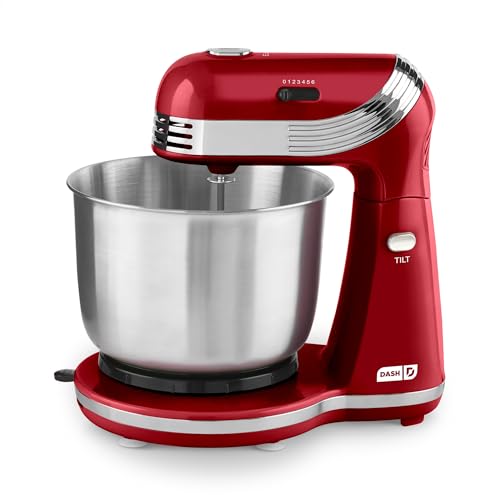Dash Stand Mixer 6-Speed 3 Quart with Stainless Bowl
