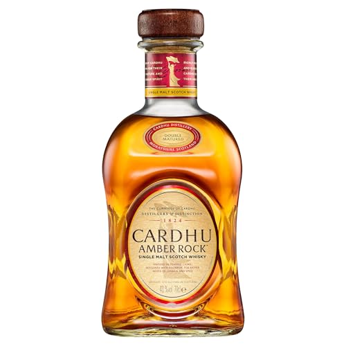 🔥 STARKER PREIS (-45%) Cardhu Amber Rock Single Malt Scotch Whisky, mit Geschenkverpackung, handgefertigt in der schottischen Speyside, 40 % Vol, 700ml Einzelflasche
