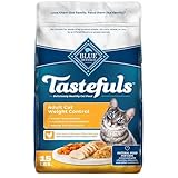 Blue Buffalo Tastefuls Natural Food for Adult Cats, Weight Control, 15-lb. Bag