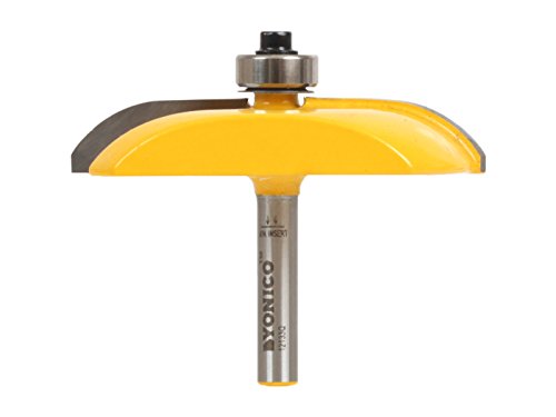 yonico 12133q erhöhte Panel Router Bit mit hartmetallbestückten Cove 1/4-Zoll-Schaft