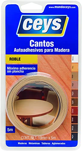 Ceys 850202 Oak Coloured Edging Tape, 5 m